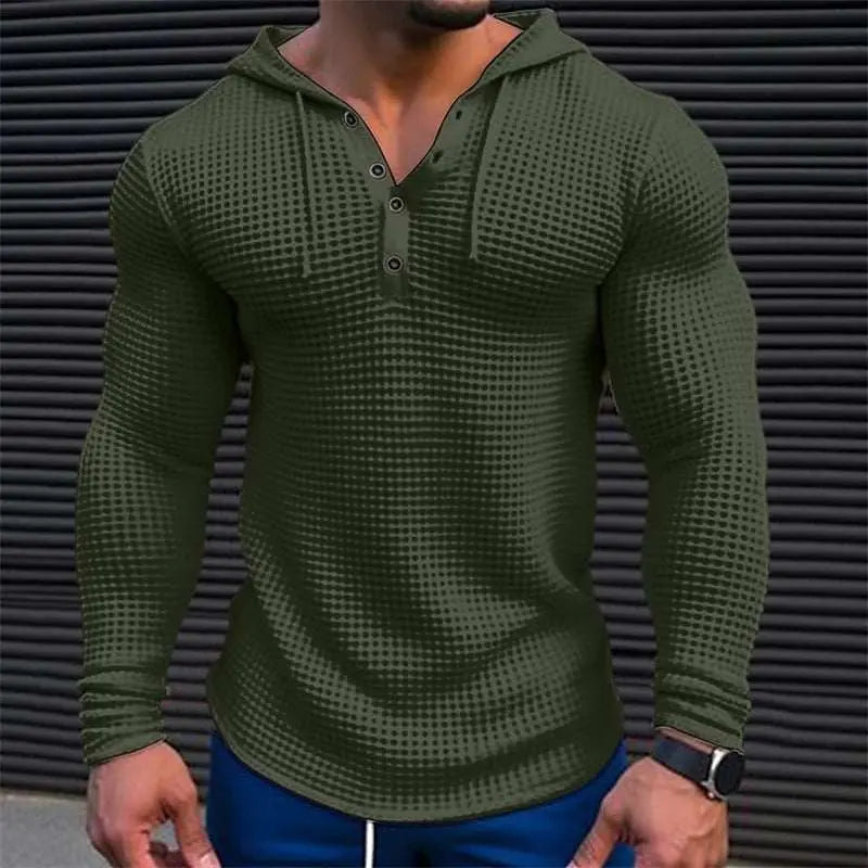 Men's Pullover Casual Long Sleeve T-shirt Waffler Slim Tops Sweat-shirOverview:Unique design, stylish and beautiful.Good material, comfortable wear.A variety of colors, any choice.Product information:Pattern: solid color Pocket Style: DropshipmanAMIR BAGS INDIA PRIVATE LIMITEDnull