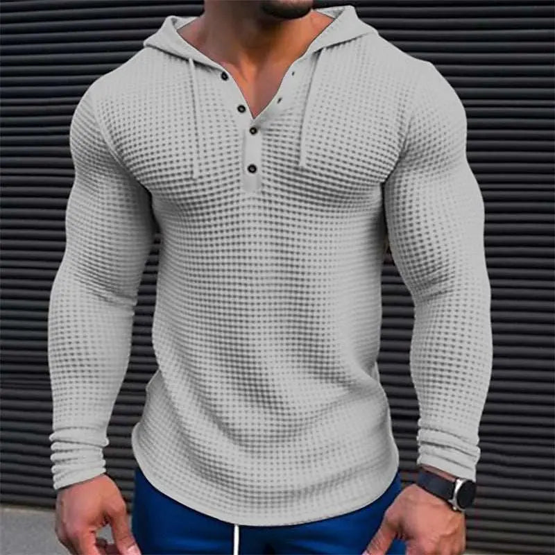 Men's Pullover Casual Long Sleeve T-shirt Waffler Slim Tops Sweat-shirOverview:Unique design, stylish and beautiful.Good material, comfortable wear.A variety of colors, any choice.Product information:Pattern: solid color Pocket Style: DropshipmanAMIR BAGS INDIA PRIVATE LIMITEDnull