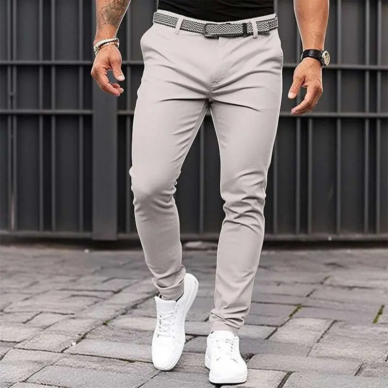 Men's Pure Color Tight Pocket Zipper Business Casual Slim-fitting TrouProduct information:Pattern: solid colorColor: black, dark gray, white, khakiElasticity: Micro-elasticPants length: trousersWaist Type: Mid waistSuitable for people:DropshipmanAMIR BAGS INDIA PRIVATE LIMITEDnull