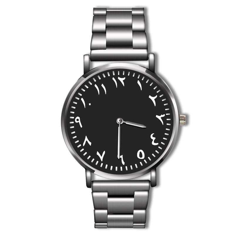 Men's Quartz Wristwatch With Steel Band - AMIR BAGS INDIA PRIVATE LIMITED