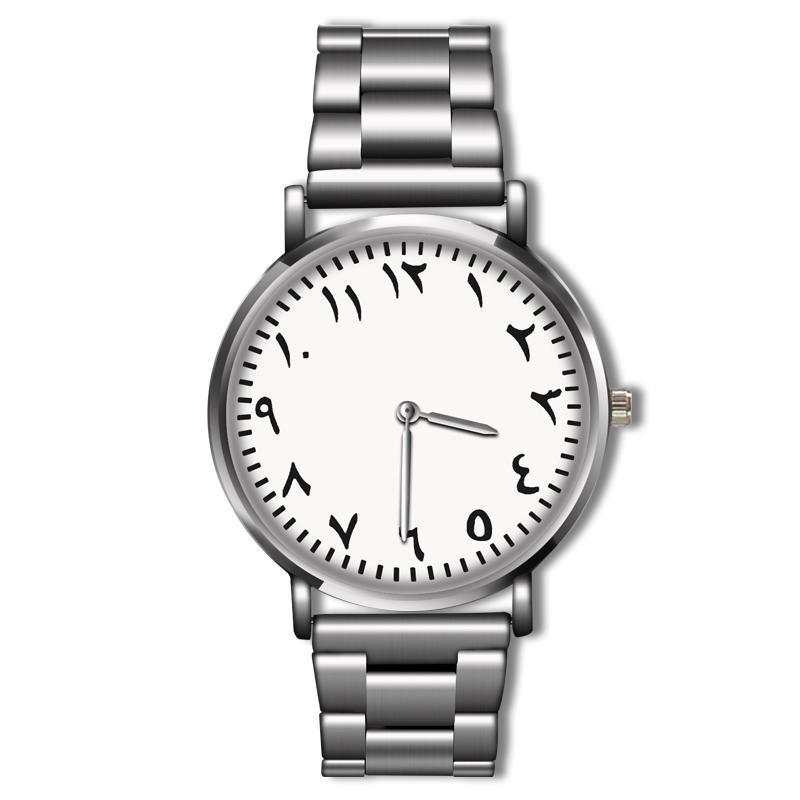 Men's Quartz Wristwatch With Steel Band - AMIR BAGS INDIA PRIVATE LIMITED
