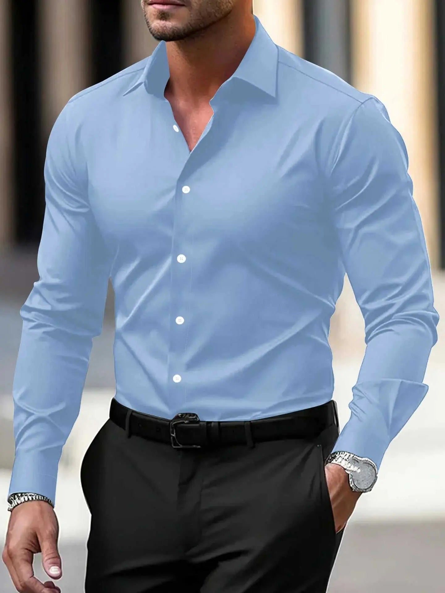 Men's Shirt Business Button Down Shirt Summer Solid Color Long Sleeve Overview:Unique design, stylish and beautiful.Good material, High quality.100% Brand New.A variety of colors, any choice.Comfortable to wear.
Product information:CoDropshipmanAMIR BAGS INDIA PRIVATE LIMITEDnull