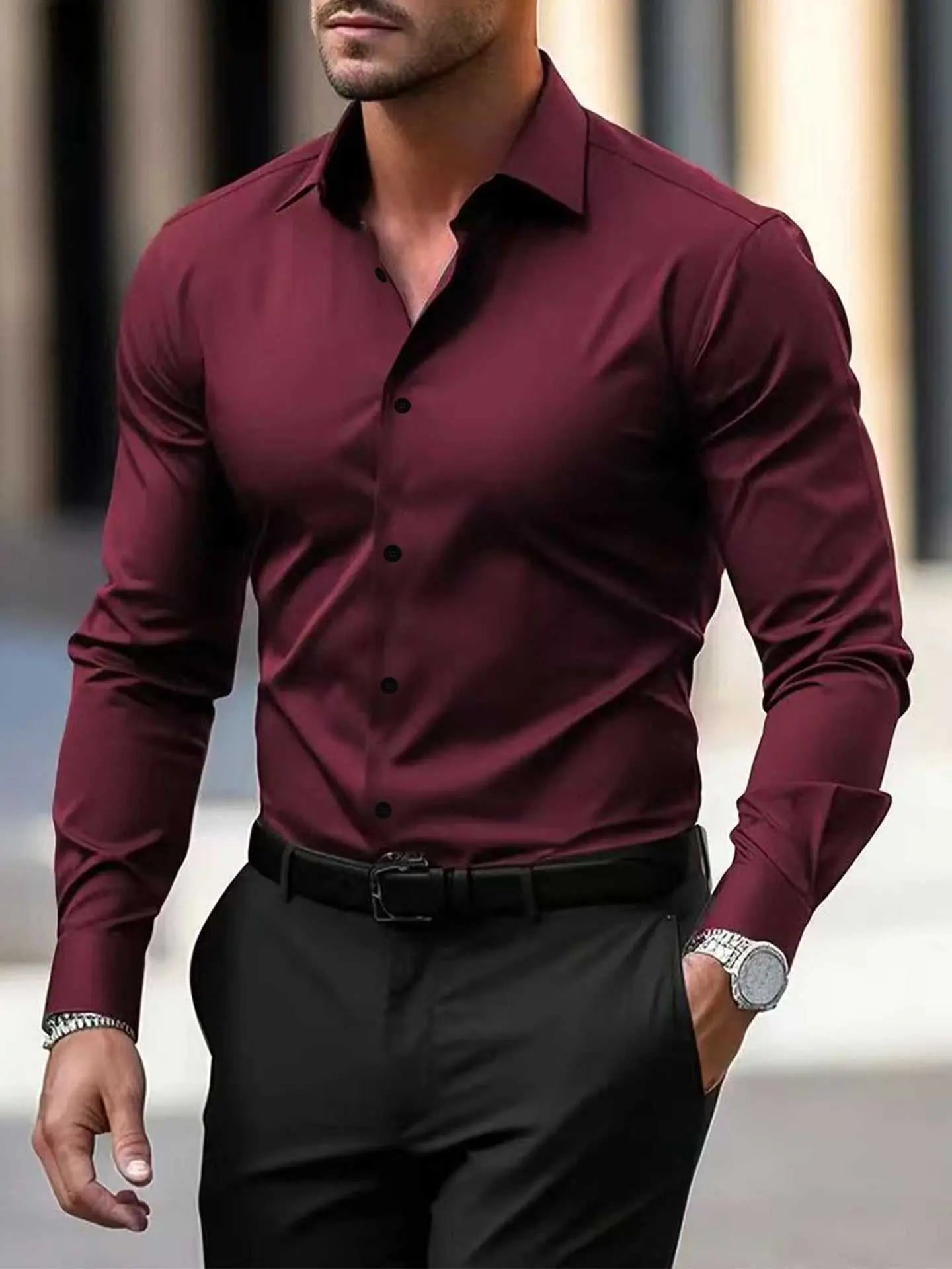 Men's Shirt Business Button Down Shirt Summer Solid Color Long Sleeve Overview:Unique design, stylish and beautiful.Good material, High quality.100% Brand New.A variety of colors, any choice.Comfortable to wear.
Product information:CoDropshipmanAMIR BAGS INDIA PRIVATE LIMITEDnull