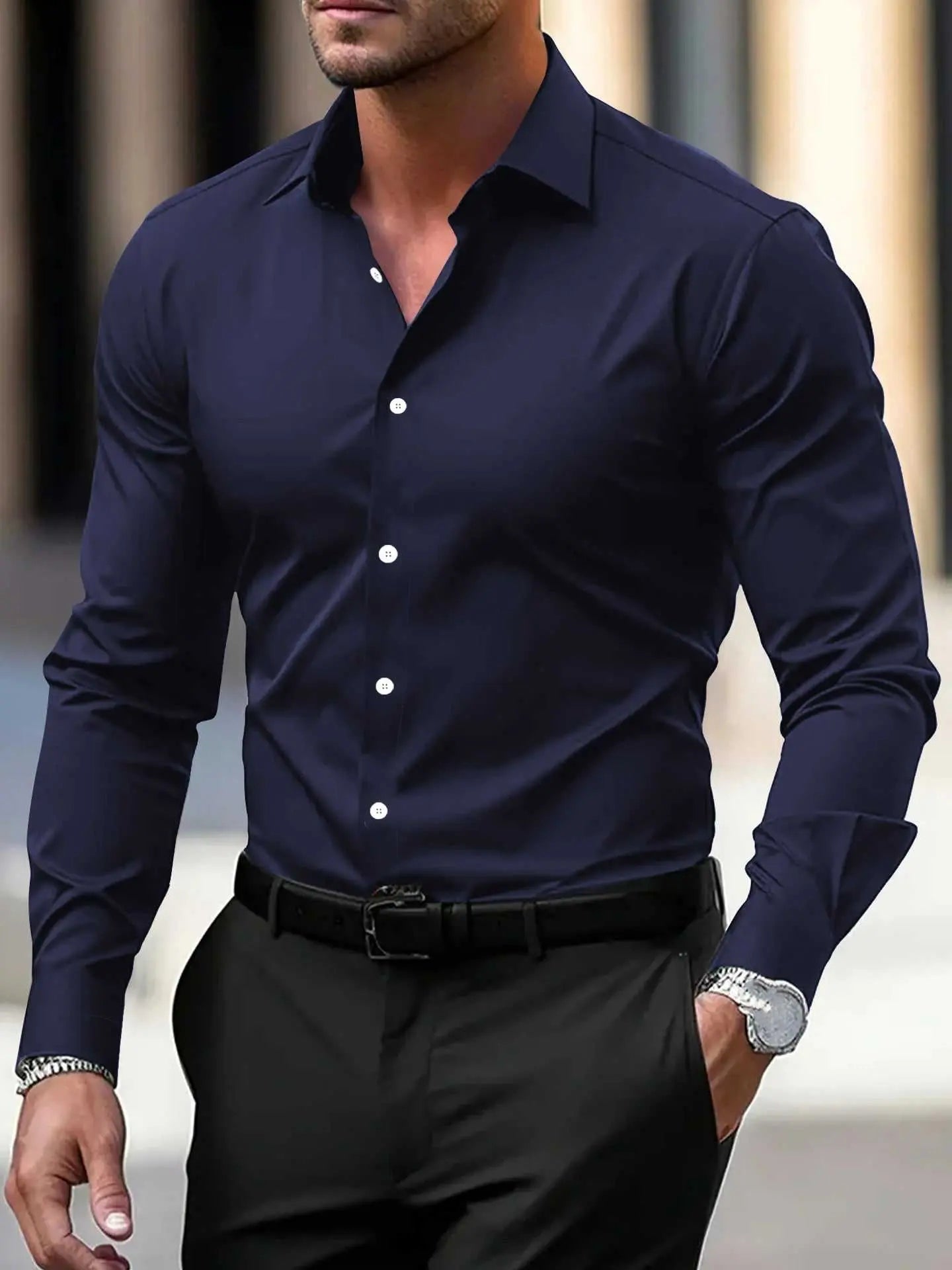 Men's Shirt Business Button Down Shirt Summer Solid Color Long Sleeve Overview:Unique design, stylish and beautiful.Good material, High quality.100% Brand New.A variety of colors, any choice.Comfortable to wear.
Product information:CoDropshipmanAMIR BAGS INDIA PRIVATE LIMITEDnull