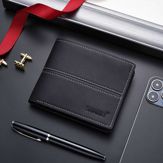 Men's Short Business Simple Fashion Soft Wallet - AMIR BAGS INDIA PRIVATE LIMITED