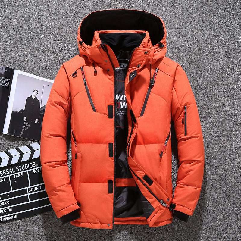 Men's Short Winter Thick White Duck Down Hooded Jacket Multi-pocket OuProduct information:Color: green, black, blue, gray, orangeSize: M,L,XL,XXL,XXL,XXXXL,5XL Version: RegularStyle: BasicFabric name: Polyester Fiber Applicable scenariDropshipmanAMIR BAGS INDIA PRIVATE LIMITEDnull