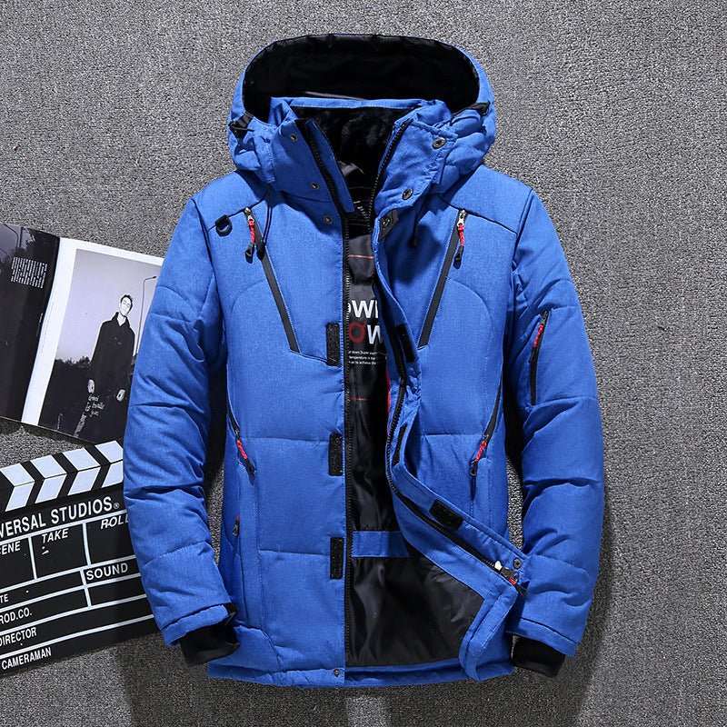 Men's Short Winter Thick White Duck Down Hooded Jacket Multi-pocket OuProduct information:Color: green, black, blue, gray, orangeSize: M,L,XL,XXL,XXL,XXXXL,5XL Version: RegularStyle: BasicFabric name: Polyester Fiber Applicable scenariDropshipmanAMIR BAGS INDIA PRIVATE LIMITEDnull