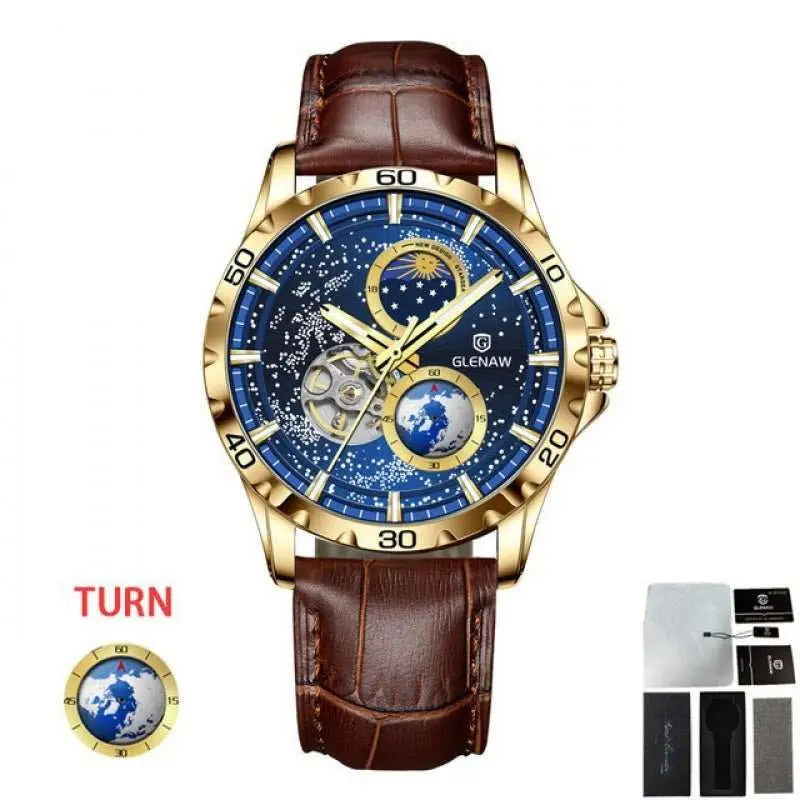 Men's Simple Stainless Steel Quartz Watch - AMIR BAGS INDIA PRIVATE LIMITED