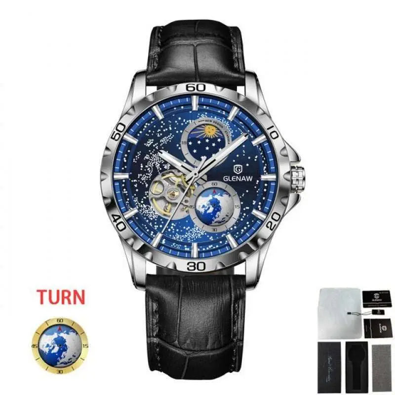 Men's Simple Stainless Steel Quartz Watch - AMIR BAGS INDIA PRIVATE LIMITED