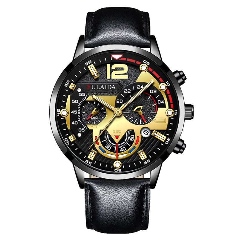 Men's Student's Watch Belt Casual Calendar Quartz Watch - AMIR BAGS INDIA PRIVATE LIMITED