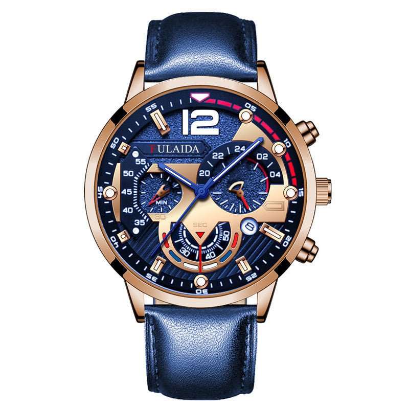 Men's Student's Watch Belt Casual Calendar Quartz Watch - AMIR BAGS INDIA PRIVATE LIMITED