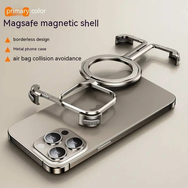 Metal Airbag Anti - fall Shell Phone Case Protective Shock Absorption Aerospace Grade Aluminum Holder Cover - AMIR BAGS INDIA PRIVATE LIMITED