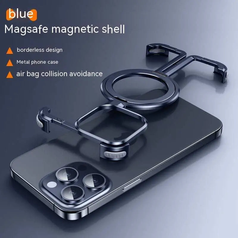 Metal Airbag Anti - fall Shell Phone Case Protective Shock Absorption Aerospace Grade Aluminum Holder Cover - AMIR BAGS INDIA PRIVATE LIMITED