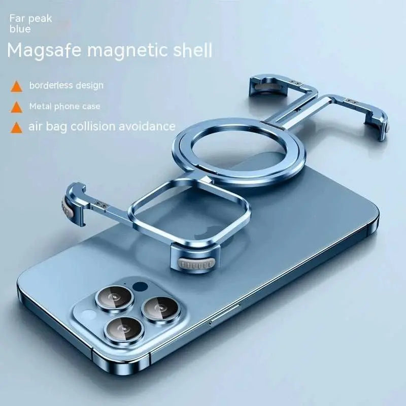 Metal Airbag Anti - fall Shell Phone Case Protective Shock Absorption Aerospace Grade Aluminum Holder Cover - AMIR BAGS INDIA PRIVATE LIMITED