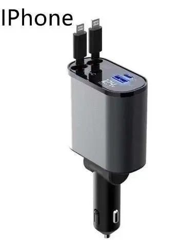 Metal Car Charger 100W Super Fast Charging Car Cigarette Lighter USB AOverview:1. Charging speed increased by 300% when getting in the car, charging when getting off the car, fully charged, super fast charging.2. Easy to retract and reDropshipmanAMIR BAGS INDIA PRIVATE LIMITEDnull