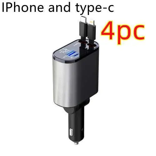 Metal Car Charger 100W Super Fast Charging Car Cigarette Lighter USB AOverview:1. Charging speed increased by 300% when getting in the car, charging when getting off the car, fully charged, super fast charging.2. Easy to retract and reDropshipmanAMIR BAGS INDIA PRIVATE LIMITEDnull