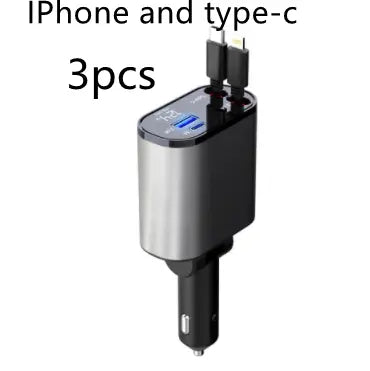 Metal Car Charger 100W Super Fast Charging Car Cigarette Lighter USB AOverview:1. Charging speed increased by 300% when getting in the car, charging when getting off the car, fully charged, super fast charging.2. Easy to retract and reDropshipmanAMIR BAGS INDIA PRIVATE LIMITEDnull