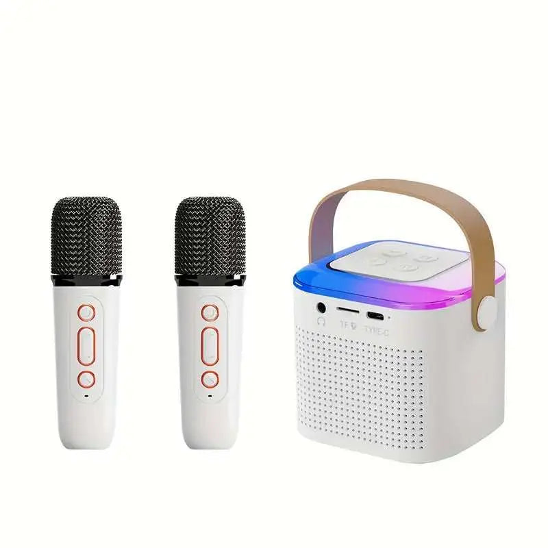 Microphone Karaoke Machine Bluetooth-compatible Speaker With 2 WirelesOverview:
Dual Microphone Karaoke Machine: Enjoy singing with friends and family with two wireless microphones included.
Portable System: Take your karaoke party aDropshipmanAMIR BAGS INDIA PRIVATE LIMITEDnull