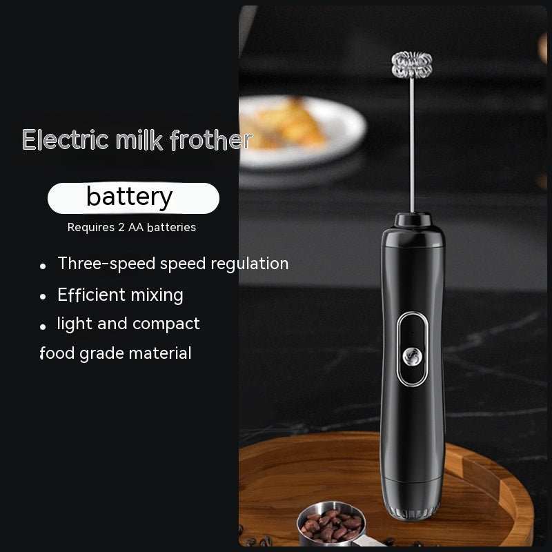 Milk Frother Egg Beater Coffee Frother Household Electric Milk Stirring Battery Handheld Blender - AMIR BAGS INDIA PRIVATE LIMITED