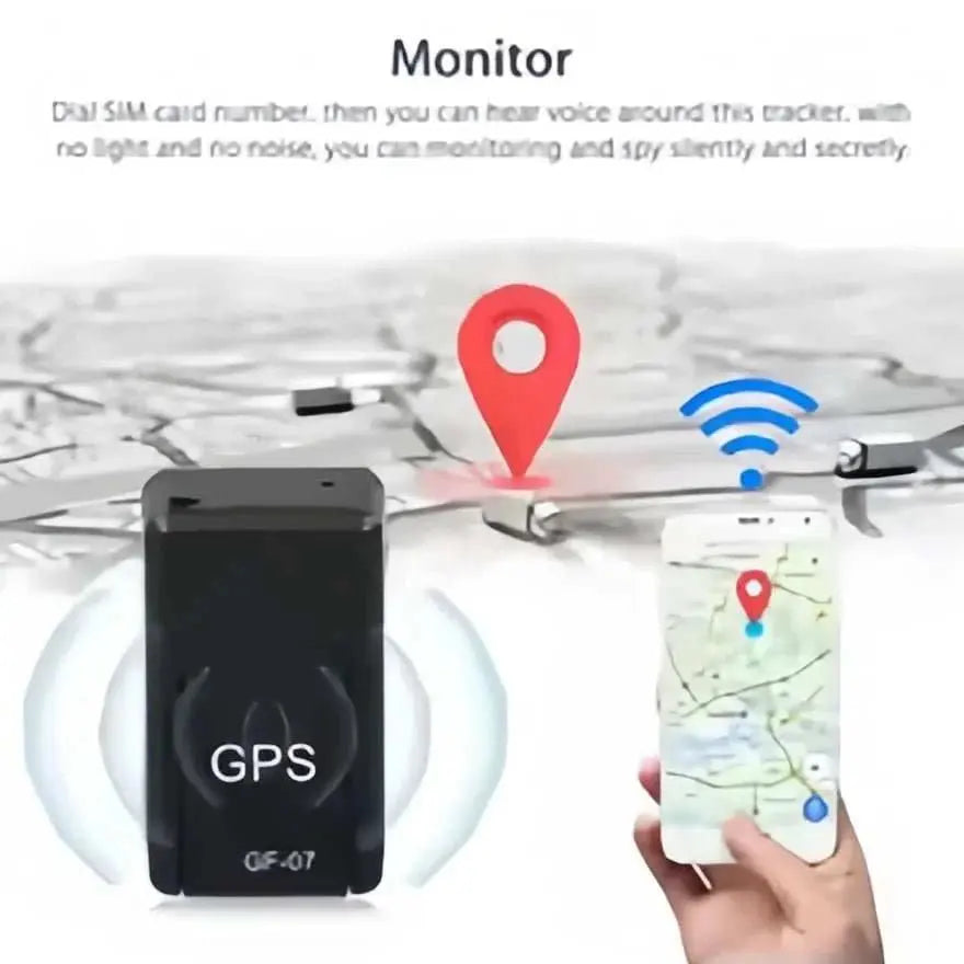 Mini GF07 GPS Tracker | Real - Time Tracking | Anti - Theft Alarm | Strong Magnetic Mount | SIM Message Positioner - AMIR BAGS INDIA PRIVATE LIMITED
