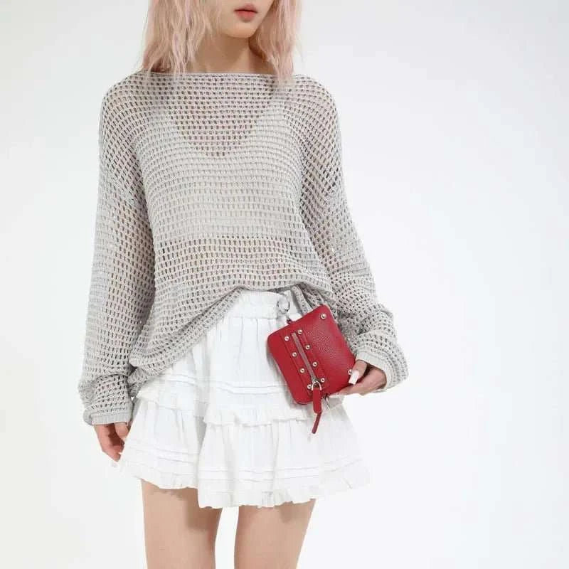 Mini Sling Bag Fashion Dress Accessory Punk Style Casual Crossbody Chest Bag Zipper Mini Mobile Phone Bag Underarm Purse - AMIR BAGS INDIA PRIVATE LIMITED