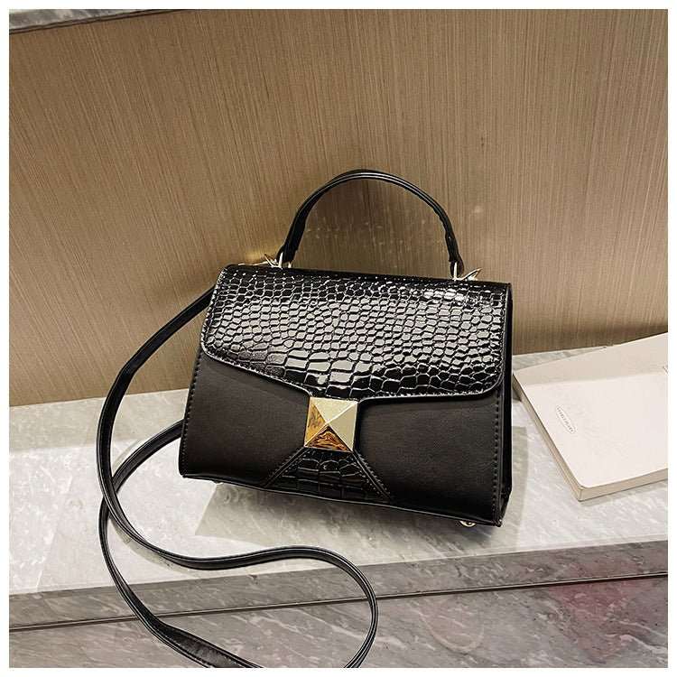 Mining Stone Pattern Stitching Square Pouch Women's Classic All - match Niche Shoulder Bag - AMIR BAGS INDIA PRIVATE LIMITED