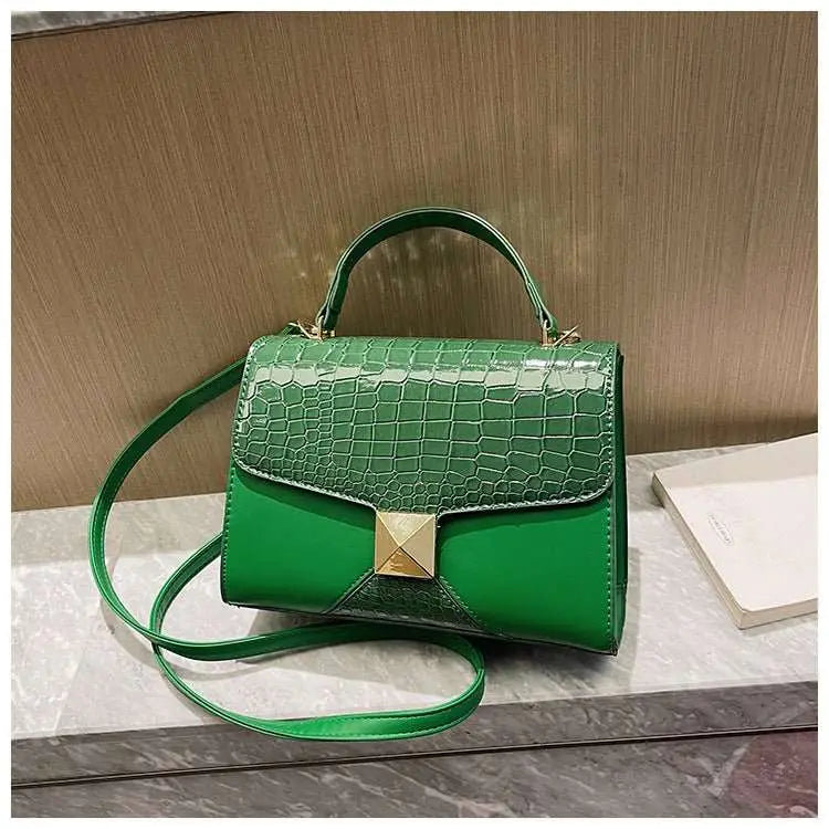 Mining Stone Pattern Stitching Square Pouch Women's Classic All - match Niche Shoulder Bag - AMIR BAGS INDIA PRIVATE LIMITED