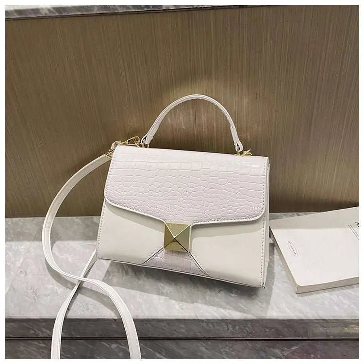 Mining Stone Pattern Stitching Square Pouch Women's Classic All - match Niche Shoulder Bag - AMIR BAGS INDIA PRIVATE LIMITED