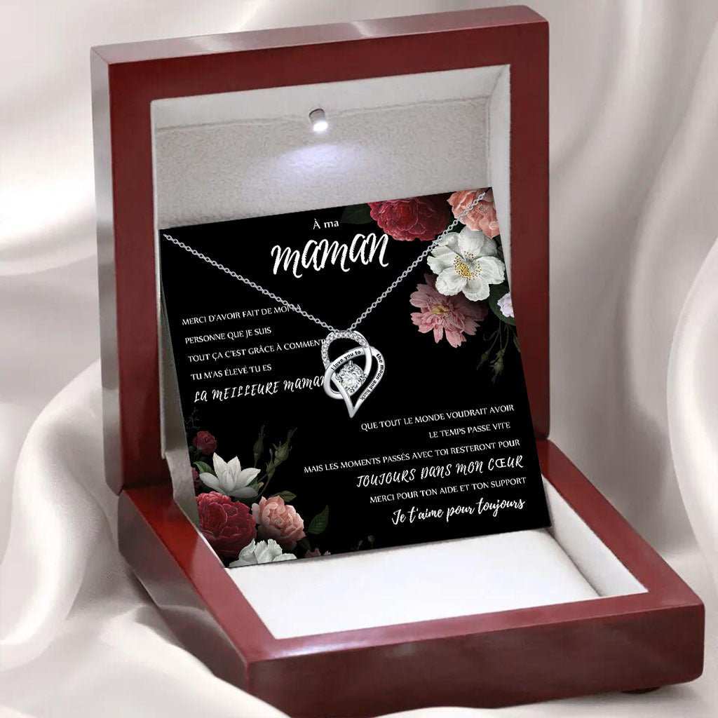 Mother's Day Gift Rosewood Lamp Box Suit Hollow Heart - shaped Zircon Pendant Necklace - AMIR BAGS INDIA PRIVATE LIMITED