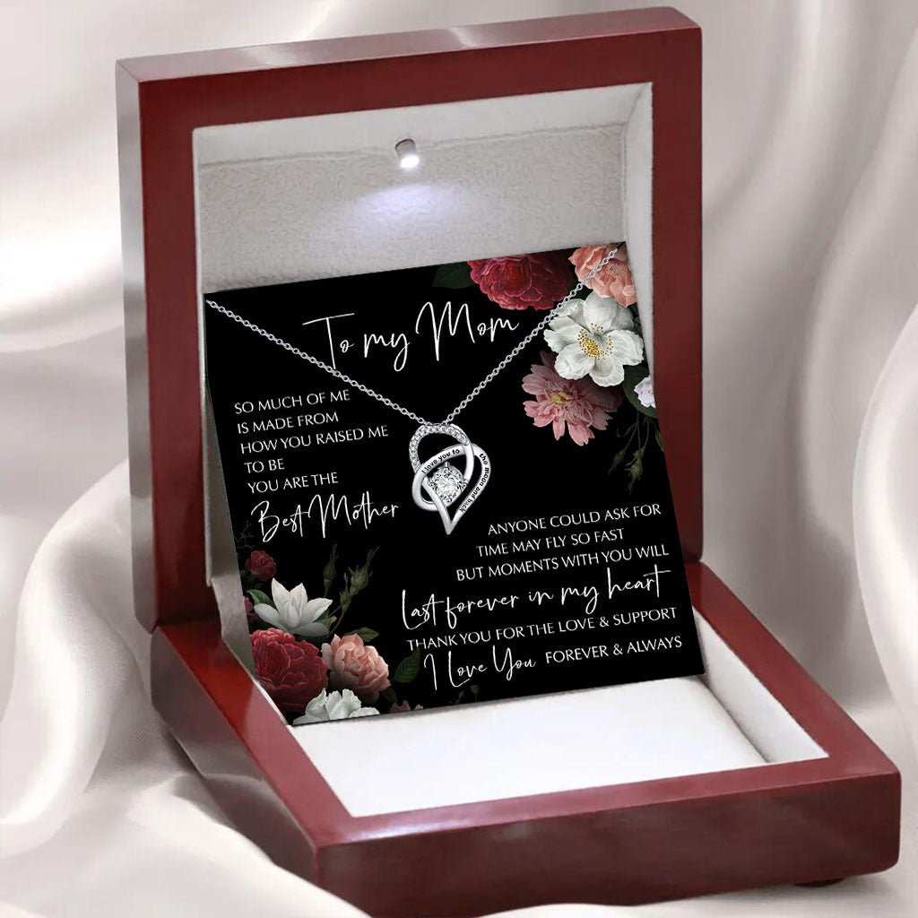 Mother's Day Gift Rosewood Lamp Box Suit Hollow Heart - shaped Zircon Pendant Necklace - AMIR BAGS INDIA PRIVATE LIMITED