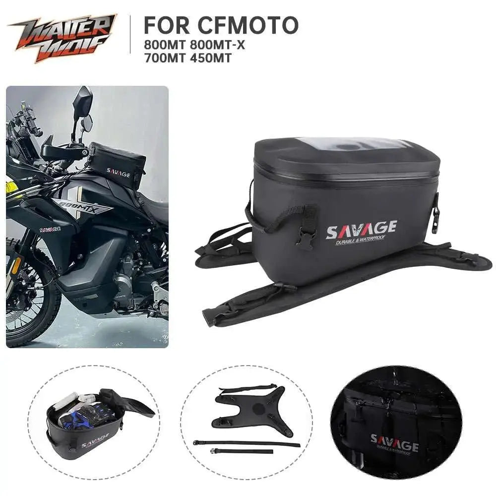 Motorcycle Waterproof Detachable Fuel Tank Bag For CFMOTO 800MT - X 700MT 450MT 2024 2025 800 MT - X CF800MT - X Luggage Storage Cargo - AMIR BAGS INDIA PRIVATE LIMITED