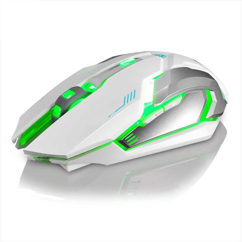 Mouse Wireless Rechargeable Notebook Desktop Home Office Universal Game Mute Luminous - AMIR BAGS INDIA PRIVATE LIMITED