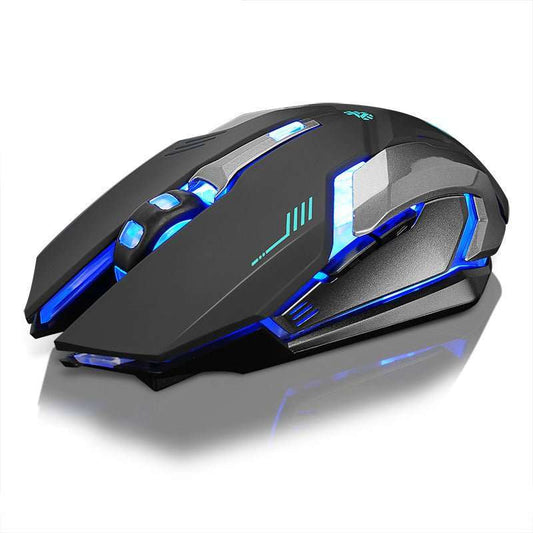 Mouse Wireless Rechargeable Notebook Desktop Home Office Universal Game Mute Luminous - AMIR BAGS INDIA PRIVATE LIMITED