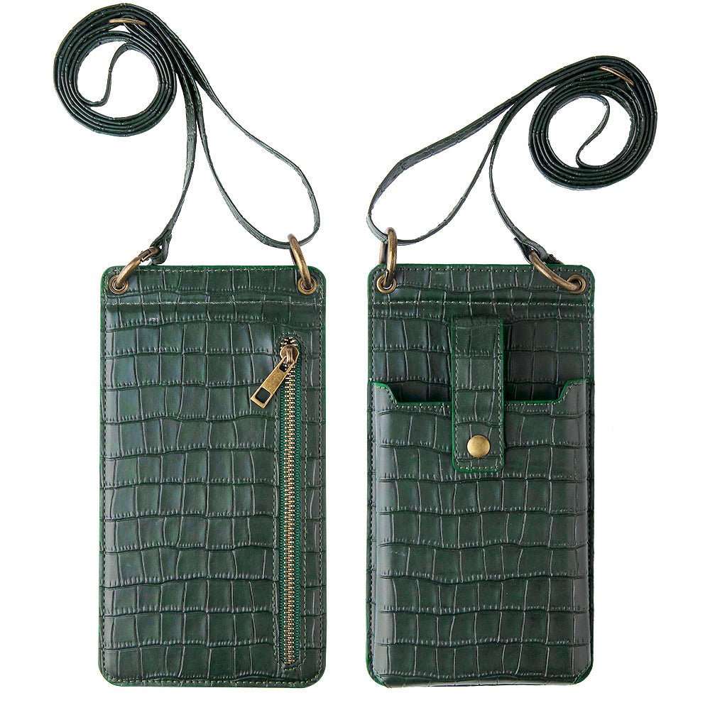 Multi - function Crossbody Bags For Mobile Phone Crocodile - pattern Wallet Card Holder - AMIR BAGS INDIA PRIVATE LIMITED