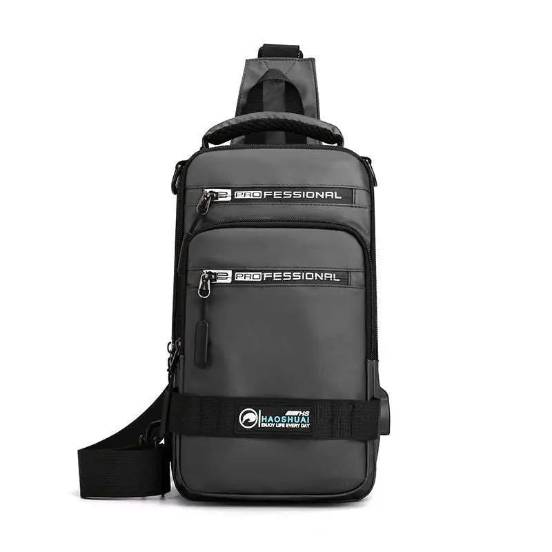 Multifunction Bags For Men Nylon Backpack Crossbody Shoulder Bag With USB Charging Port Chest Bags Pack - AMIR BAGS INDIA PRIVATE LIMITED
