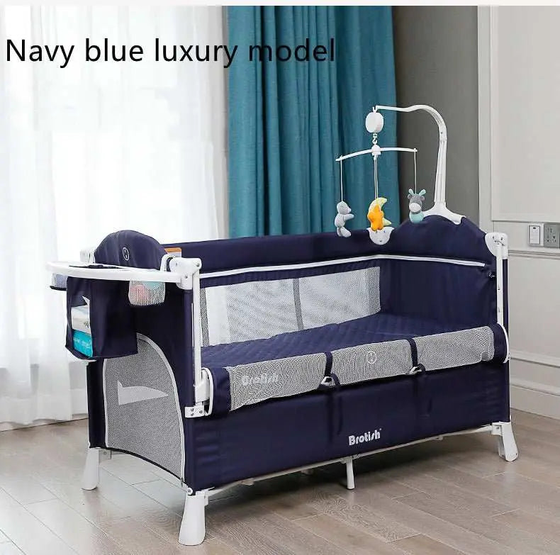 Multifunctional Baby Cot Splicing Large Bed Movable - AMIR BAGS INDIA PRIVATE LIMITED