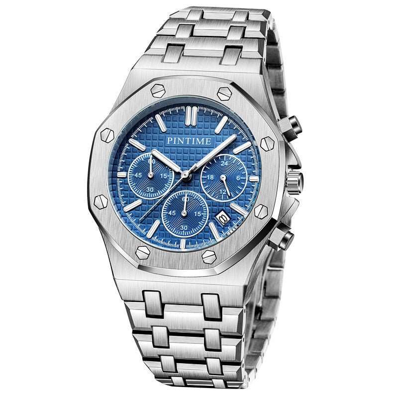Multifunctional Six - pin Business Casual Fashion Waterproof Quartz Watch - AMIR BAGS INDIA PRIVATE LIMITED
