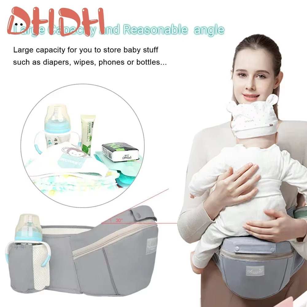 New Adjustable Ergonomic Baby Carrier Four Seasons Universal Baby Carrying Bag Waist Stool Strap Portable & Multifunctional - AMIR BAGS INDIA PRIVATE LIMITED