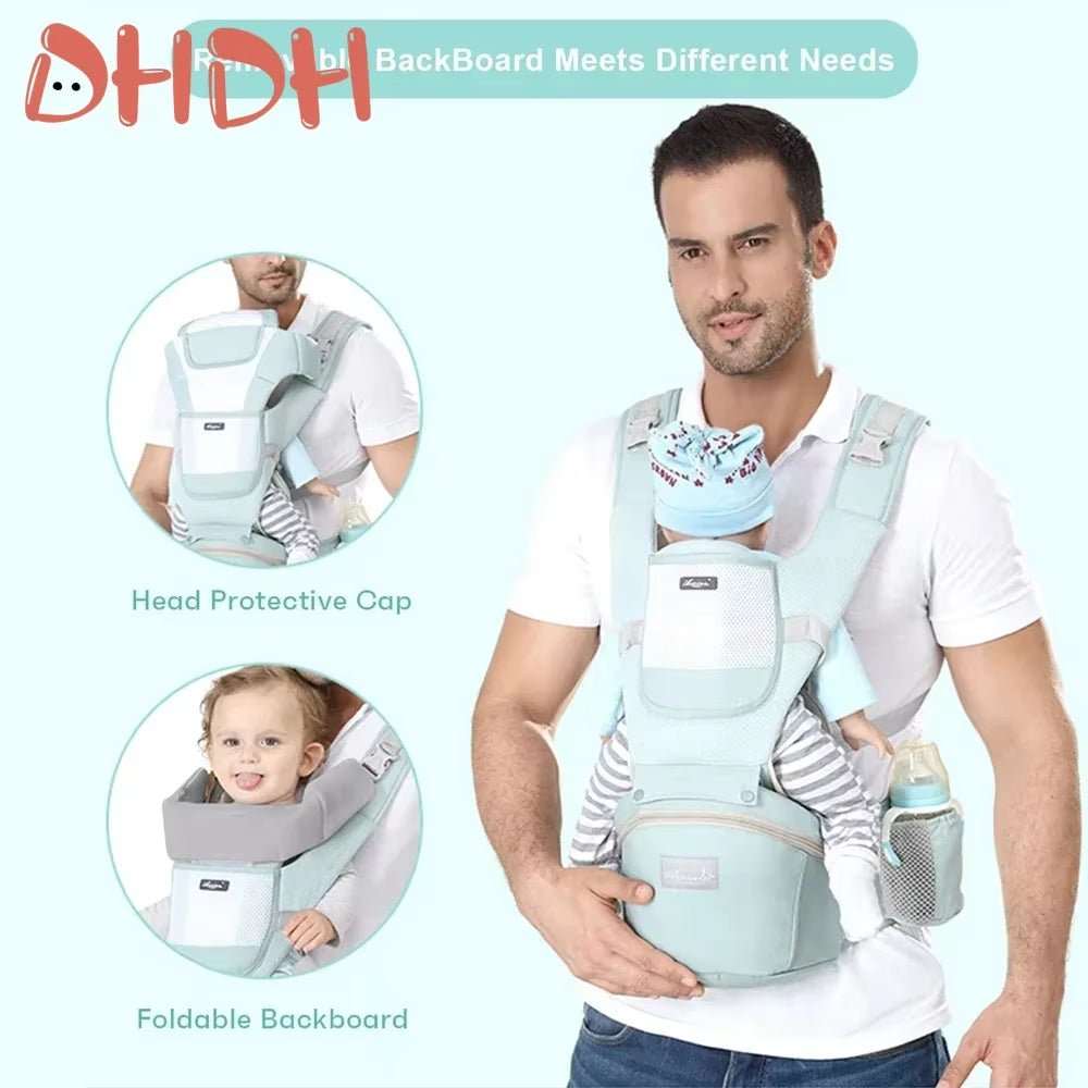 New Adjustable Ergonomic Baby Carrier Four Seasons Universal Baby Carrying Bag Waist Stool Strap Portable & Multifunctional - AMIR BAGS INDIA PRIVATE LIMITED