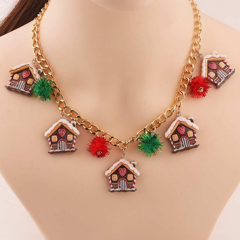 New Christmas Tree Bell Santa Claus Necklace Creative Personalized Pendant Clavicle Chain Women's Jewelry - AMIR BAGS INDIA PRIVATE LIMITED