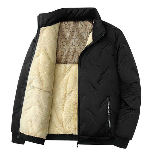New Graphene - design Cotton Coat Winter Warm Thickened Fleece Jacket Fashion Casual Mens Clothing - AMIR BAGS INDIA PRIVATE LIMITED
