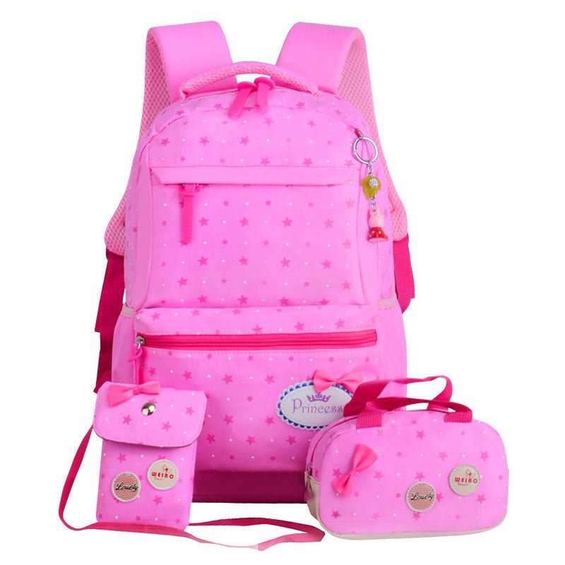 New Korean children's schoolbag schoolbag, schoolbag, schoolbag, lovely girl, three pieces of 3 - 4 - 5 grade Backpack - AMIR BAGS INDIA PRIVATE LIMITED