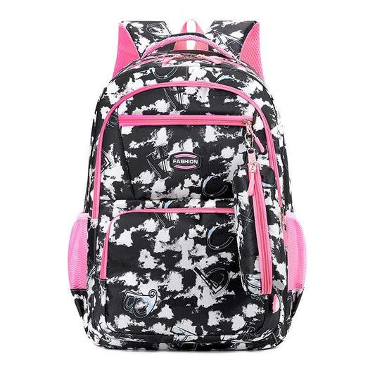 New Letter Print Backpack With Pencil Case Fsahion Sweet Primary School Students Schoolbag For Girls Boys - AMIR BAGS INDIA PRIVATE LIMITED