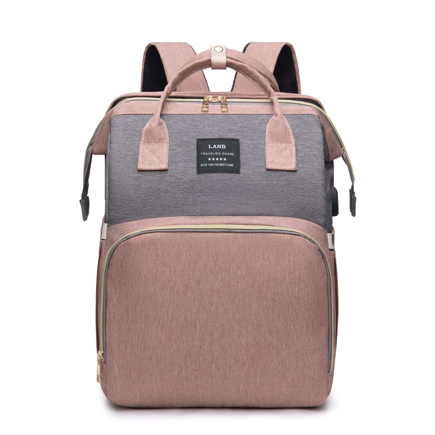 New Mummy Baby Crib Backpack Large Capacity Out Milk Insulated Bag Women - AMIR BAGS INDIA PRIVATE LIMITED