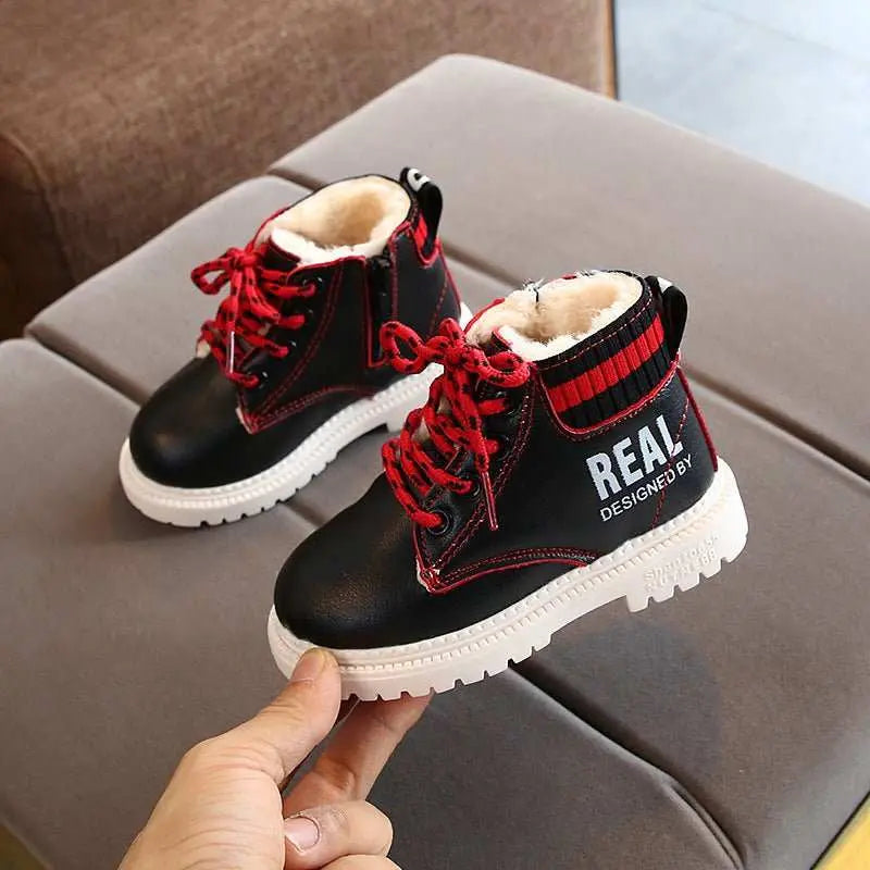 New Product Kids Fashion Cotton Martin Boots Warm Side Zipper - AMIR BAGS INDIA PRIVATE LIMITED