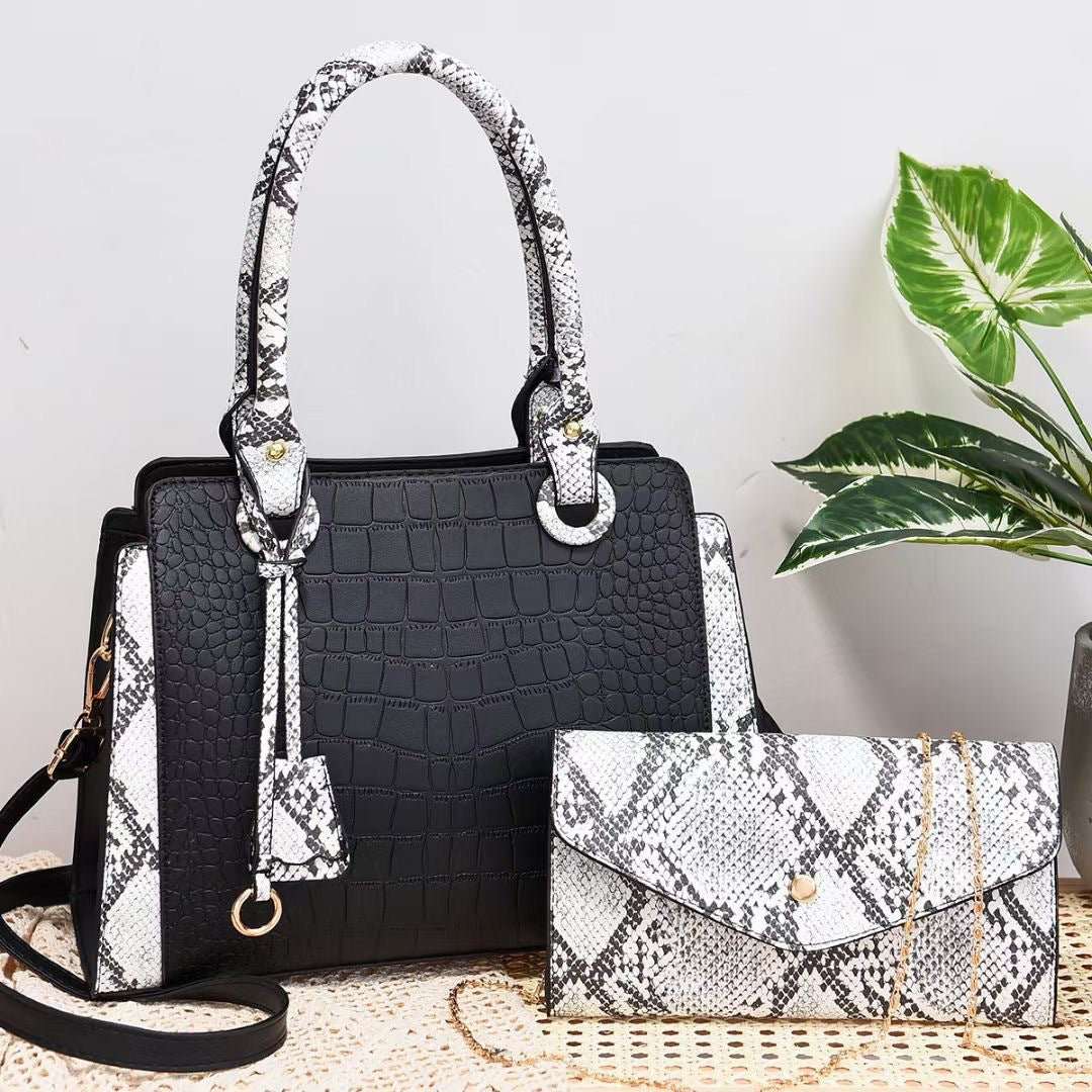 New Serpentine Stitching Fashion Combination Bags - AMIR BAGS INDIA PRIVATE LIMITED
