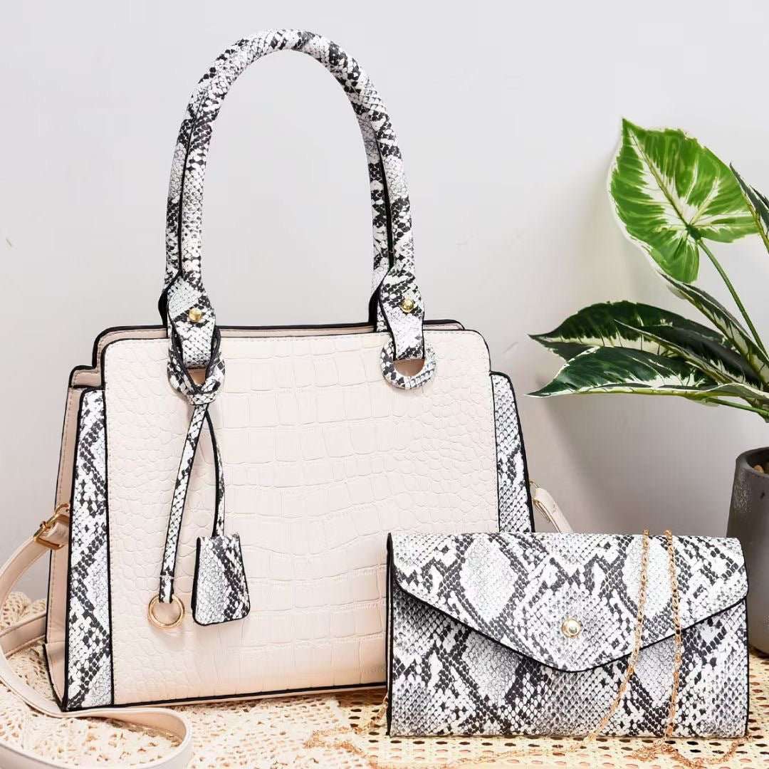 New Serpentine Stitching Fashion Combination Bags - AMIR BAGS INDIA PRIVATE LIMITED