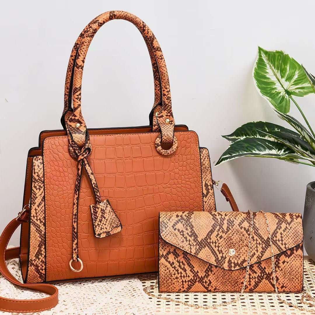 New Serpentine Stitching Fashion Combination Bags - AMIR BAGS INDIA PRIVATE LIMITED