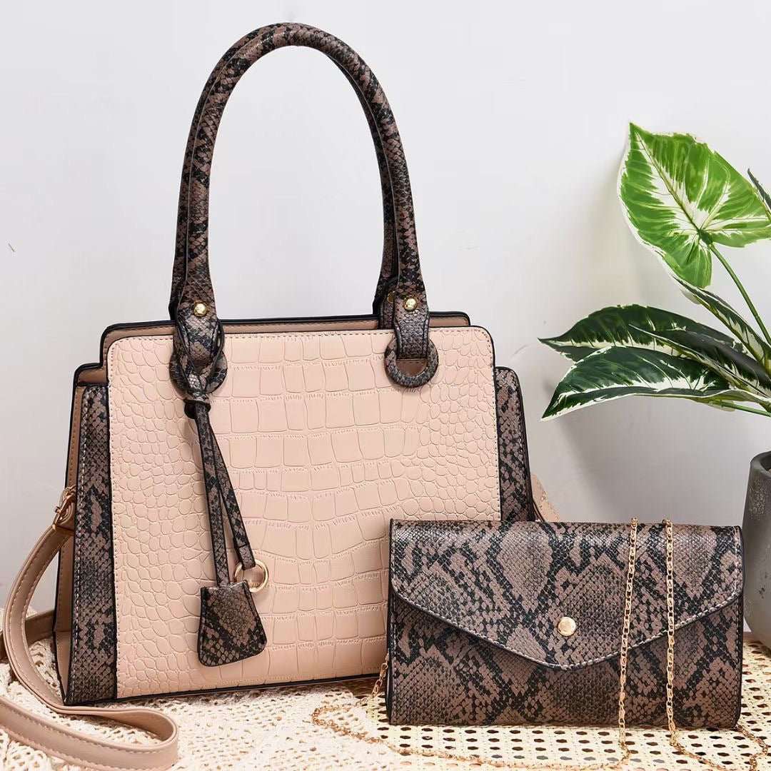 New Serpentine Stitching Fashion Combination Bags - AMIR BAGS INDIA PRIVATE LIMITED