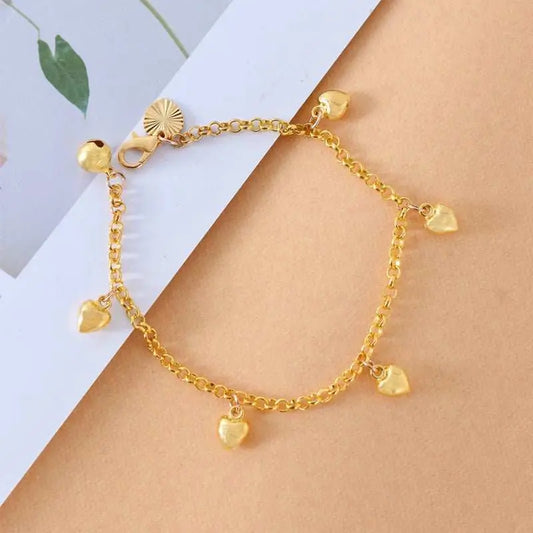 New Simple And Versatile Women Heart Charms Bracelet Women & Teen Girls Jewelry Fashion Jewelry - AMIR BAGS INDIA PRIVATE LIMITED